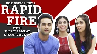 Sanam Re | Pulkit Samrat & Yami Gautam | Rapid Fire | Box Office India