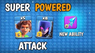New Frozen Arrow 🥶 TH16 Queen Walk With Root Rider Attack 🔥 #clashofclans #KitonYt