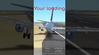 Your landing vs. Turboflex landing in Infinite Flight