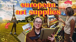 ✨art supply haul from europe ✨ souvenirs and hidden gems