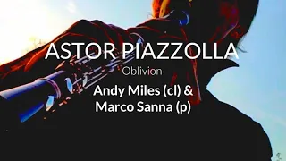 ASTOR PIAZZOLLA - Oblivion - (clarinet & piano)