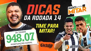 DICAS RODADA 14 - CARTOLA FC 2023 - TIME PARA MITAR RODADA 14