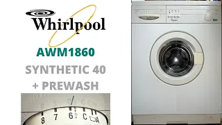 Whirlpool Aqualine AWM1860 Washing Machine - Synthetic 40 + Prewash