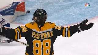 David Pastrnak Hat Trick in Game 1 vs Islanders 5/29/21