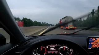 Audi A4 B9 2.0 TFSI Top Speed (Autobahn No Limit)