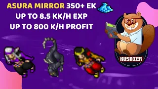 Asura Mirror | 5.8 kk/h raw | 350+ Knight | Tibia Hunting Guide