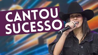 Ana Castela agita auditório do Faustão com apresentação de "Pipoco"