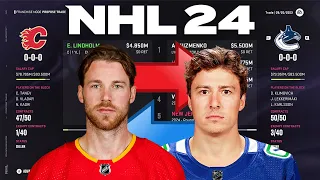 NHL 24 - ELIAS LINDHOLM TO VANCOUVER TRADE SIMULATION
