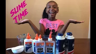 Making The Best Fluffy Slime! First Time Making Slime!