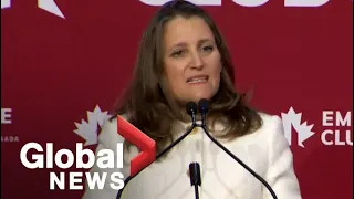 Deputy PM Freeland describes Canada's $8.9-billion plan to tackle inflation | FULL