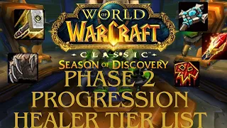 Phase 2 Season of Discovery Healer Progression Raiding Tier List!