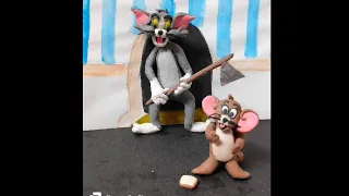 Making Tom and Jerry with Clay #tomandjerry #videos #youtubevideo#clay#viral#trending #artmonkeys