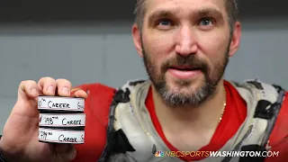 Alex Ovechkin thanks Capitals teammates in locker room after scoring 800th goal | NBCS Washington