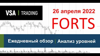 26.04.2022 - [FORTS] - Нефть, РТС, Доллар-Рубль, Сбербанк, Золото