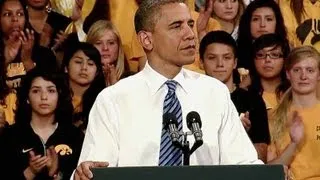 President Obama Speaks on Student Loan Interest Rates in Iowa