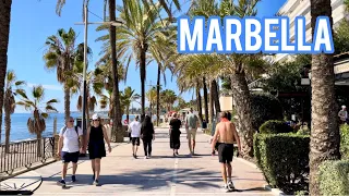 Marbella Seafront Walk Spain 🇪🇸 4K HD February 2, 2024