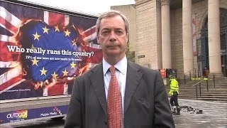 Nigel Farage Talks To Kay Burley About 'Racist' UKIP Posters