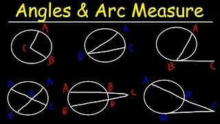 Circles, Angle Measures, Arcs, Central & Inscribed Angles, Tangents, Secants & Chords - Geometry