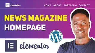 How to create a News Magazine Website Homepage with Elementor Pro | Website Design Sec: 10