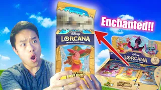 ENCHANTED Pulled!! Lorcana Into the Inklands Booster Box! #lorcana #lorcanatcg #intotheinklands