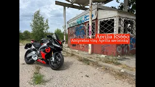 Linelis Ride S01E13. Aprilia RS660 - atsiprašau visų Aprilia savininkų.