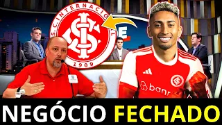 🚨BOMBA URGENTE! QUASE CAI DE COSTA! REFORÇO DE PESO ACERTADO AGORA! ÚLTIMAS NOTÍCIAS DO INTER HOJE!