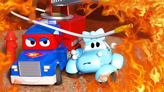 Детские мультики с грузовиками - Супер Пожарная Машина - Трансформер Карл в Автомобильный Город 🚚 ⍟