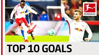 Werner, Keita & More - Top 10 RB Leipzig Goals 2017/18