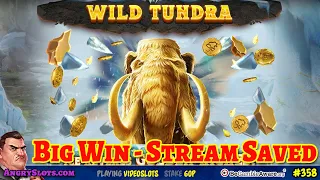 Red Tiger's WILD TUNDRA - Big Win saves the Stream!!