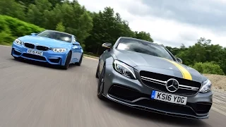 2017 Mercedes AMG C63 S Coupe vs 2016 BMW M4 Competition Package
