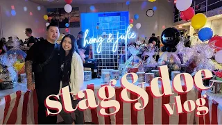 WE'RE BACK! OUR STAG AND DOE, EASY BALLOON ARCH DIY! (Vlog)