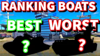 RANKING EVERY BOAT IN WAR TYCOON