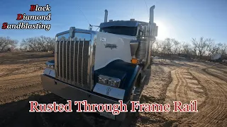 Sandblasting Super Rusty Kenworth W900