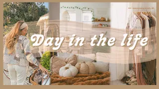 DAY IN THE LIFE | jewelry haul, fall outfit styling, & garden updates!