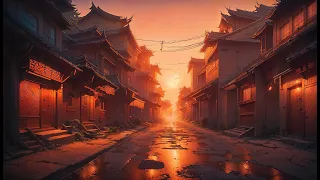 Relaxing dark Japanese music with Cyberpunk vibe (Rain ambience) (S18: P2)