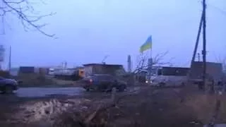 Блок-пост Красный Партизан / Russian-Ukrainian war. Checkpoint Red Partizan (11.12.14)