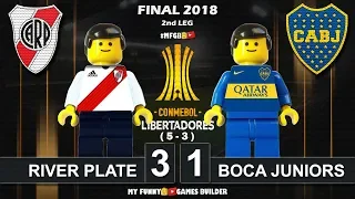 River Plate 3 x 1 Boca Juniors (5-3) Final Copa Libertadores 2018 • 09/12 All Goals Lego Football