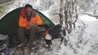 Tent camping in the snow - 2 Nights