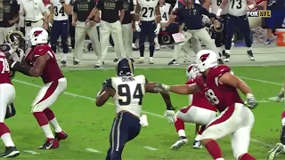 Carson Palmer Torn ACL Injury vs Rams - 2014 Week 10