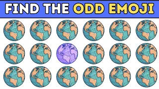 Find the Odd Emoji 🌎 | Test Your Eyes | Emoji Quiz