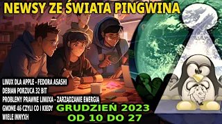 Newsy Linux Grudzień 2023 Debian kończy z 32bit Rootkit NKABUSE Asashi Apple Linux inne  wiadomości