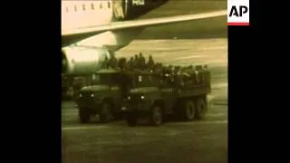 SYND 19 5 78 UNITED NATIONS TROOPS PREPARE TO LEAVE FOR ZAIRE