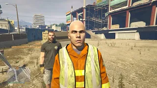 GTA 5 - Taunting construction workers!