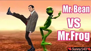 Mr.bean dance to dame tu cosita's challenge👽👽😂😂