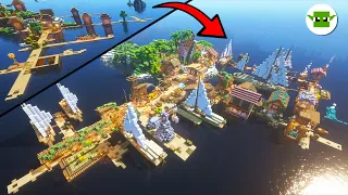 Minecraft | Amazing Island Village Seed Transformation