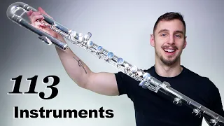 my entire Instrument Collection... 113 instruments 🎷