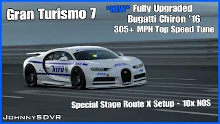 Gran Turismo 7 - 305+ MPH Bugatti Chiron '16 - Top Speed Tune - 10x NOS - Fully Upgraded