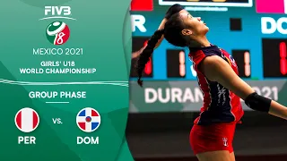 PER vs. DOM - Group Phase | Girls U18 Volleyball World Champs 2021