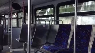 Inside FAX Bus 1409 (Gillig BRT)