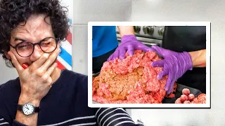 French Chef Reacts To MEATBALL VIDEOS !